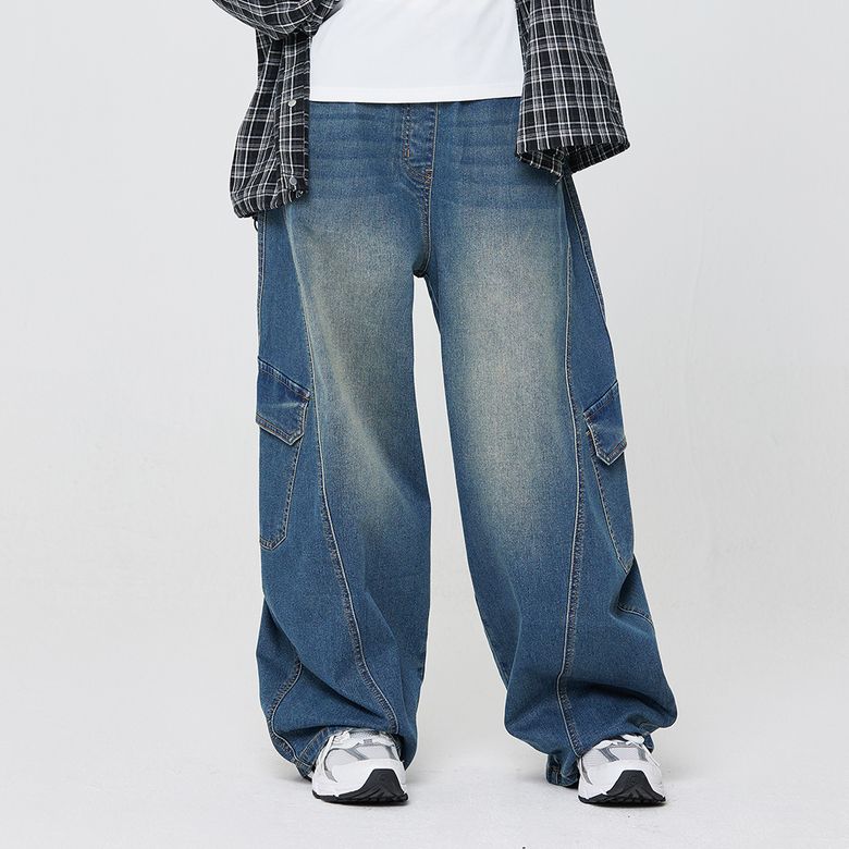 와이드벌룬카고블루진(26F1259)