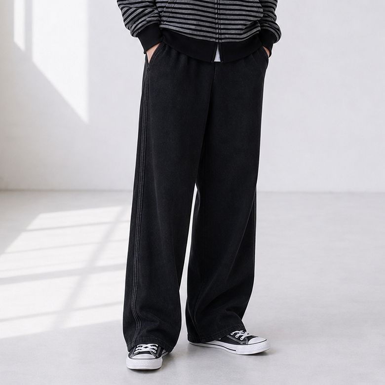 페이드워싱2선와이드바지(26C5702)