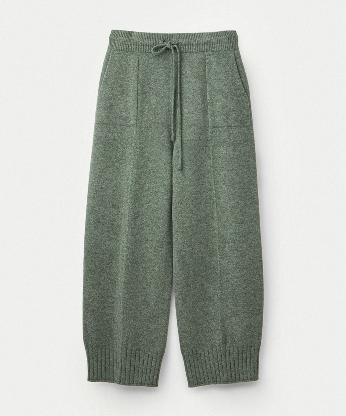 우마뭉(UMARMUNG) Super fine merino wholegarment pants_Seagrass