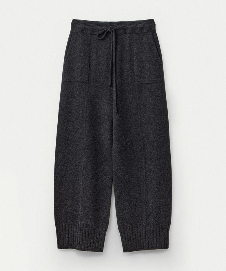 Super fine merino wholegarment pants_Charcoal