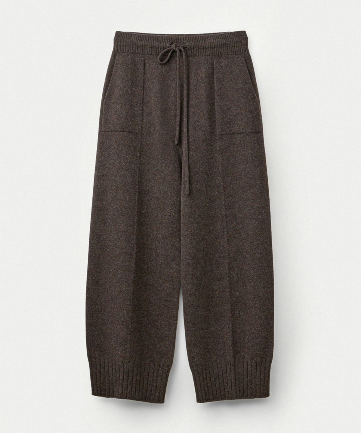 우마뭉(UMARMUNG) Super fine merino wholegarment pants_Walnut
