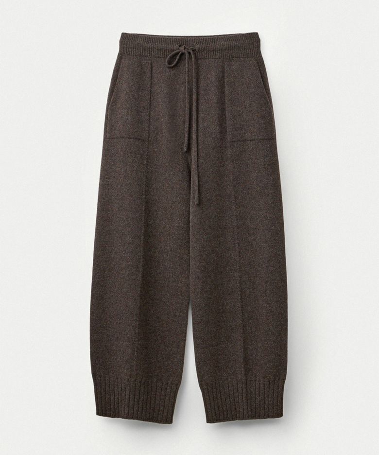 Super fine merino wholegarment pants_Walnut