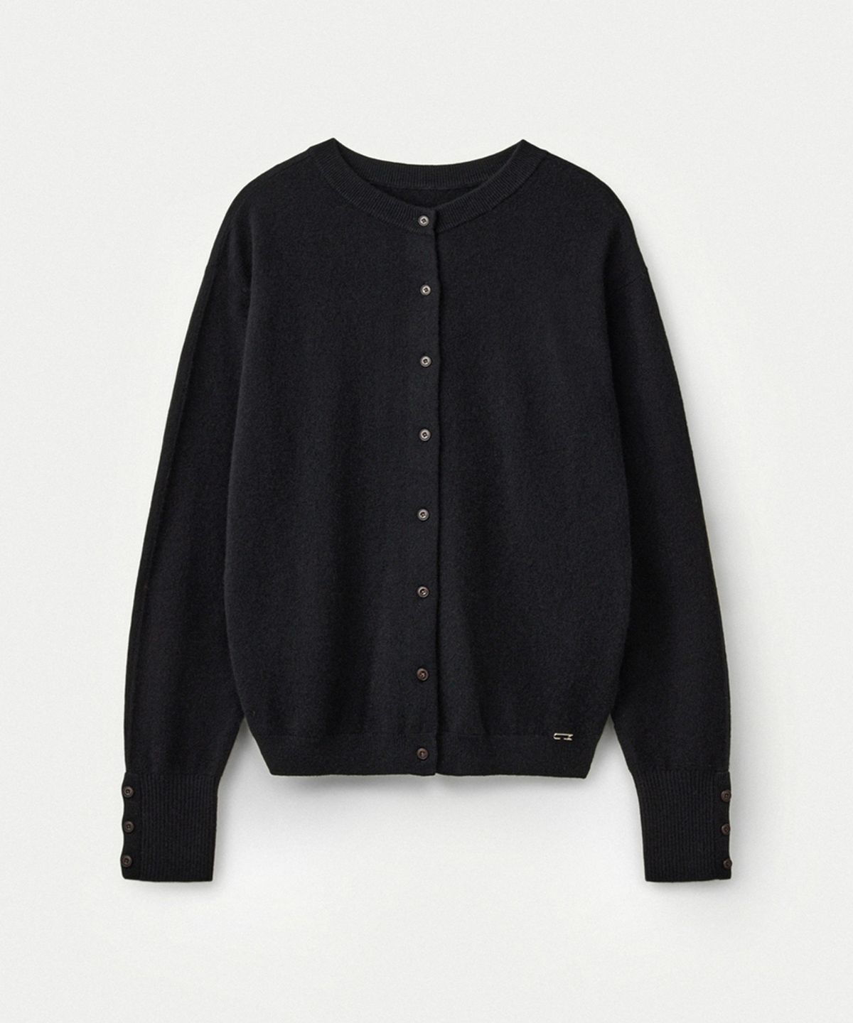 우마뭉(UMARMUNG) Wool cashmere two way cardigan_Black