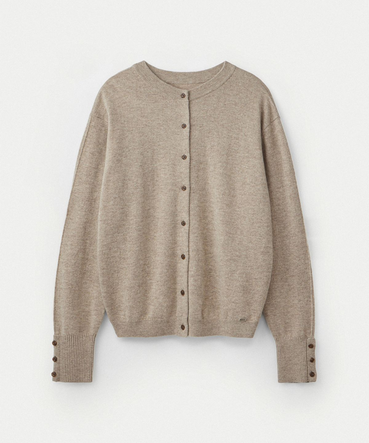 우마뭉(UMARMUNG) Wool cashmere two way cardigan_Dune