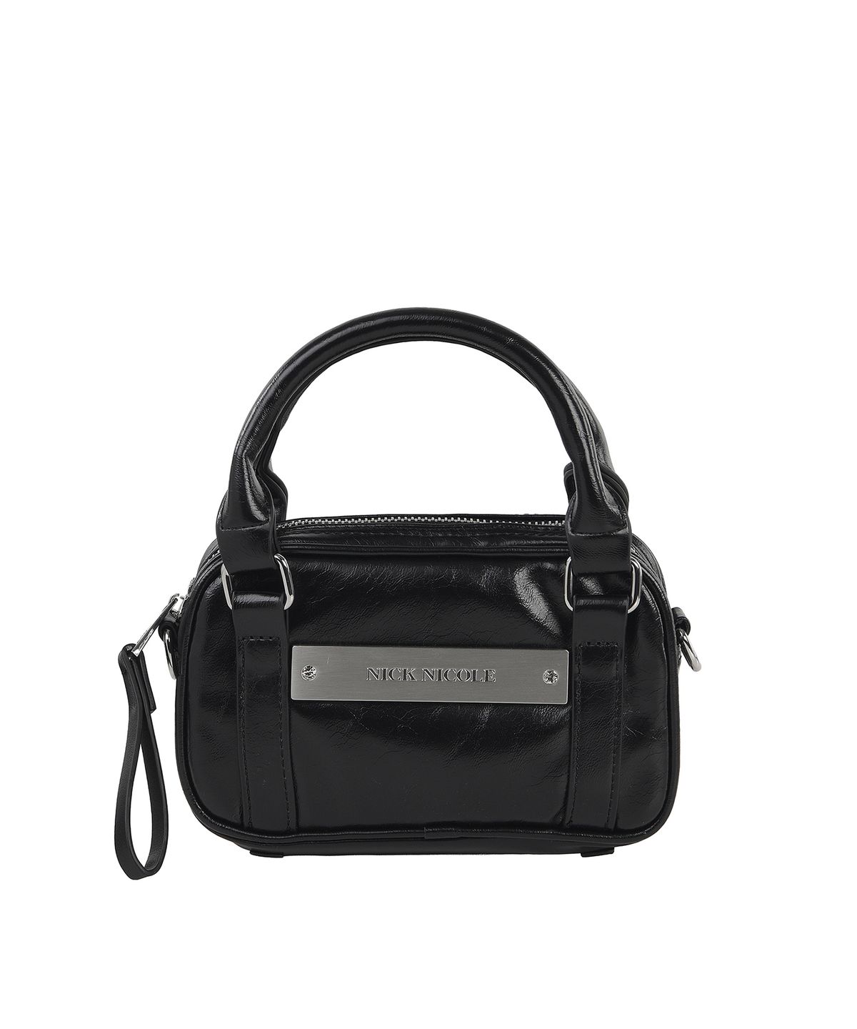 닉앤니콜(NICK&NICOLE) MICRO BOSTON LEATHER BAG_BLACK