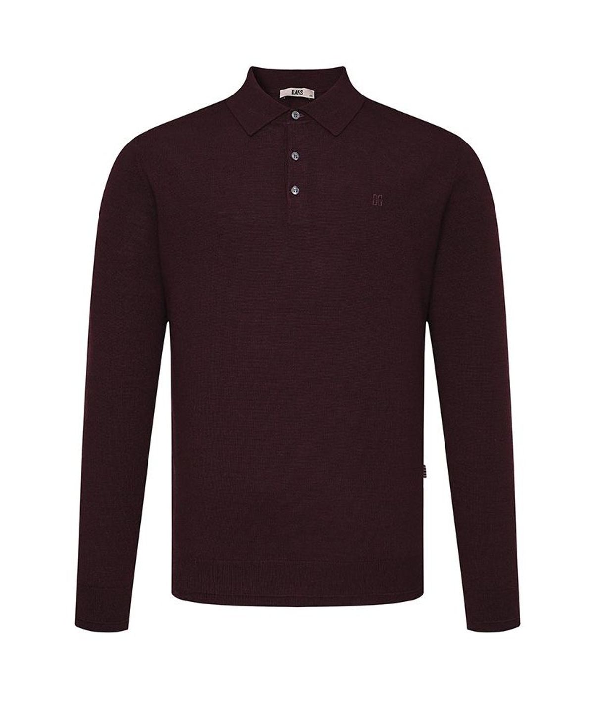 닥스셔츠(DAKS SHIRTS) 울100 카라니트 레귤러핏 레드_DLW3SWTL450R1