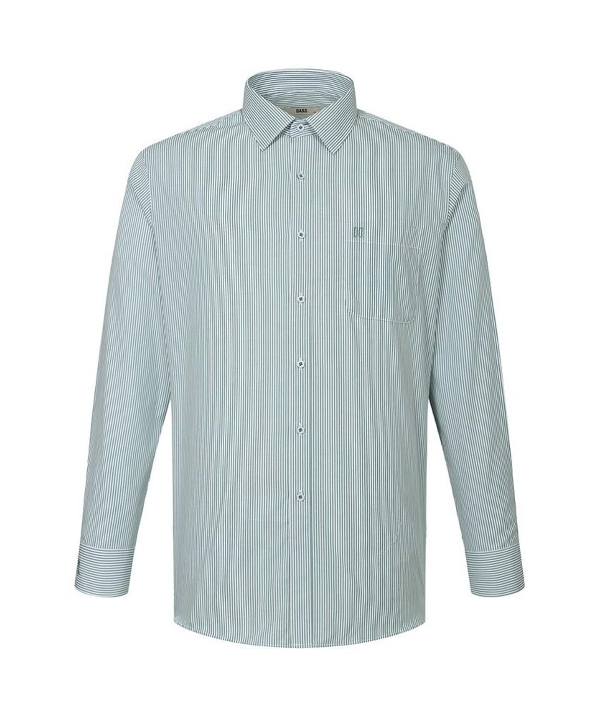 닥스셔츠(DAKS SHIRTS) 면100 스트라이프셔츠 레귤러핏 그린_DMP2SHDL120E1