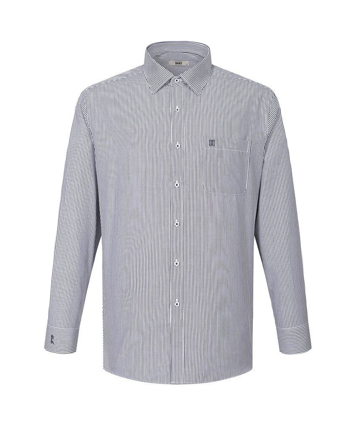닥스셔츠(DAKS SHIRTS) 면100 스트라이프셔츠 레귤러핏 네이비_DMP2SHDL120N1