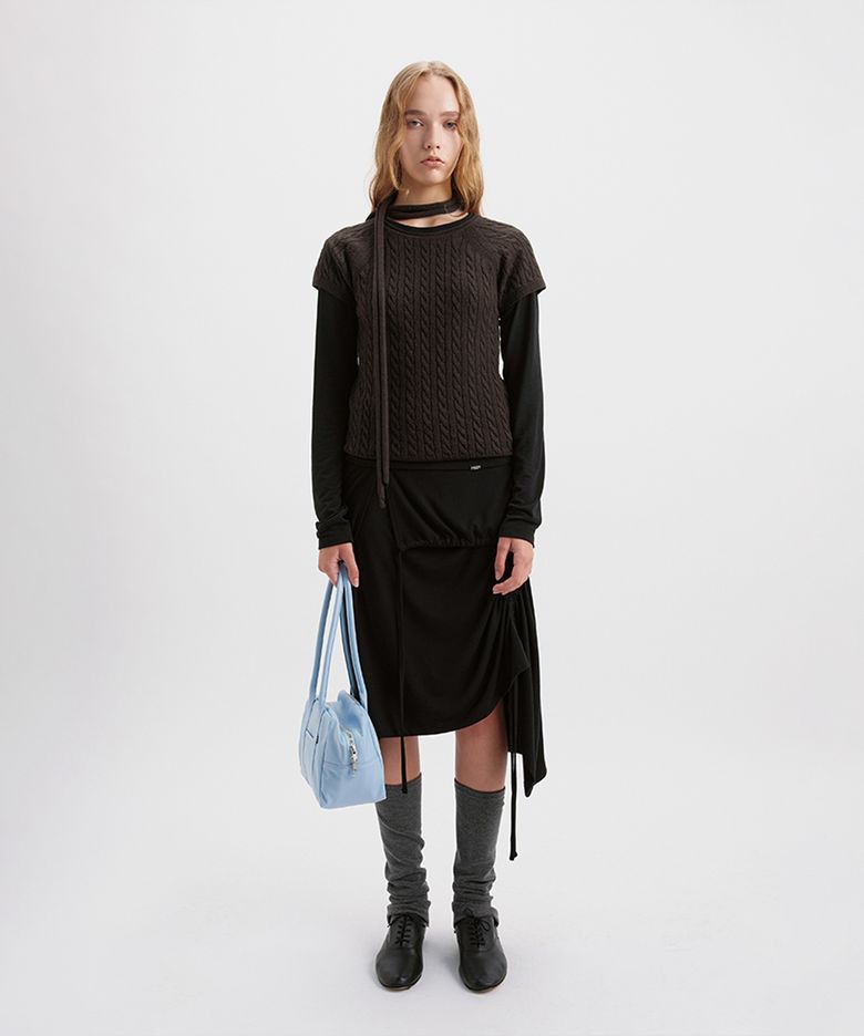 Multi-Way Jersey Skirt / Black