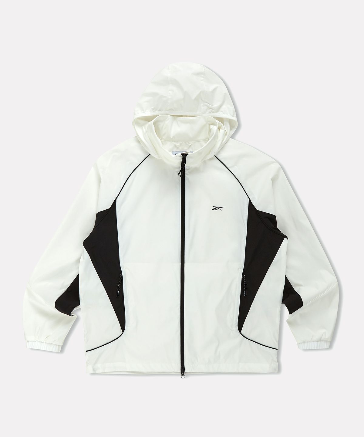 리복(REEBOK) 트랙 러닝 윈드 브레이커 - 오프 화이트