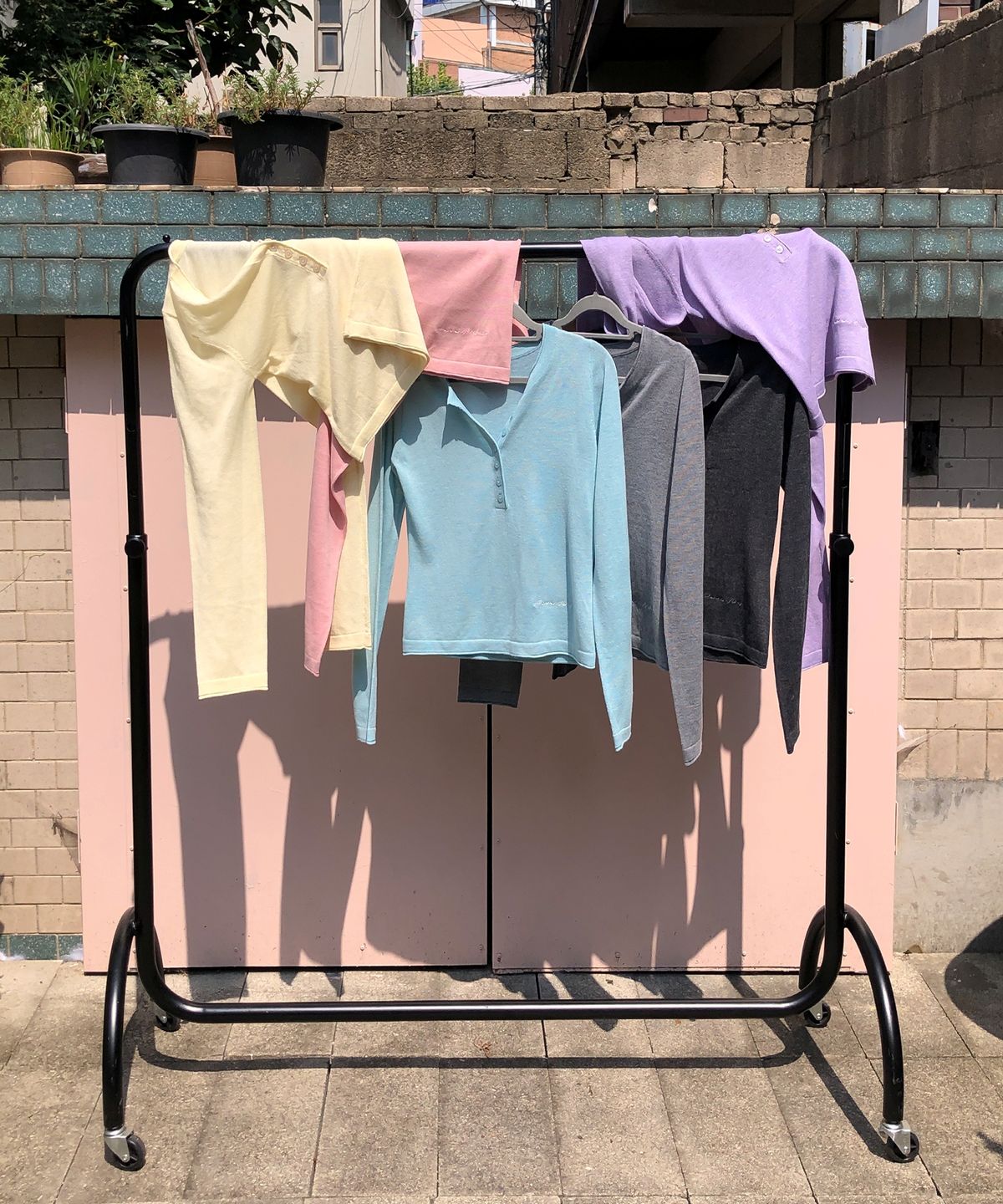 론론(RONRON) 시어 헨리넥 니트 (6color)