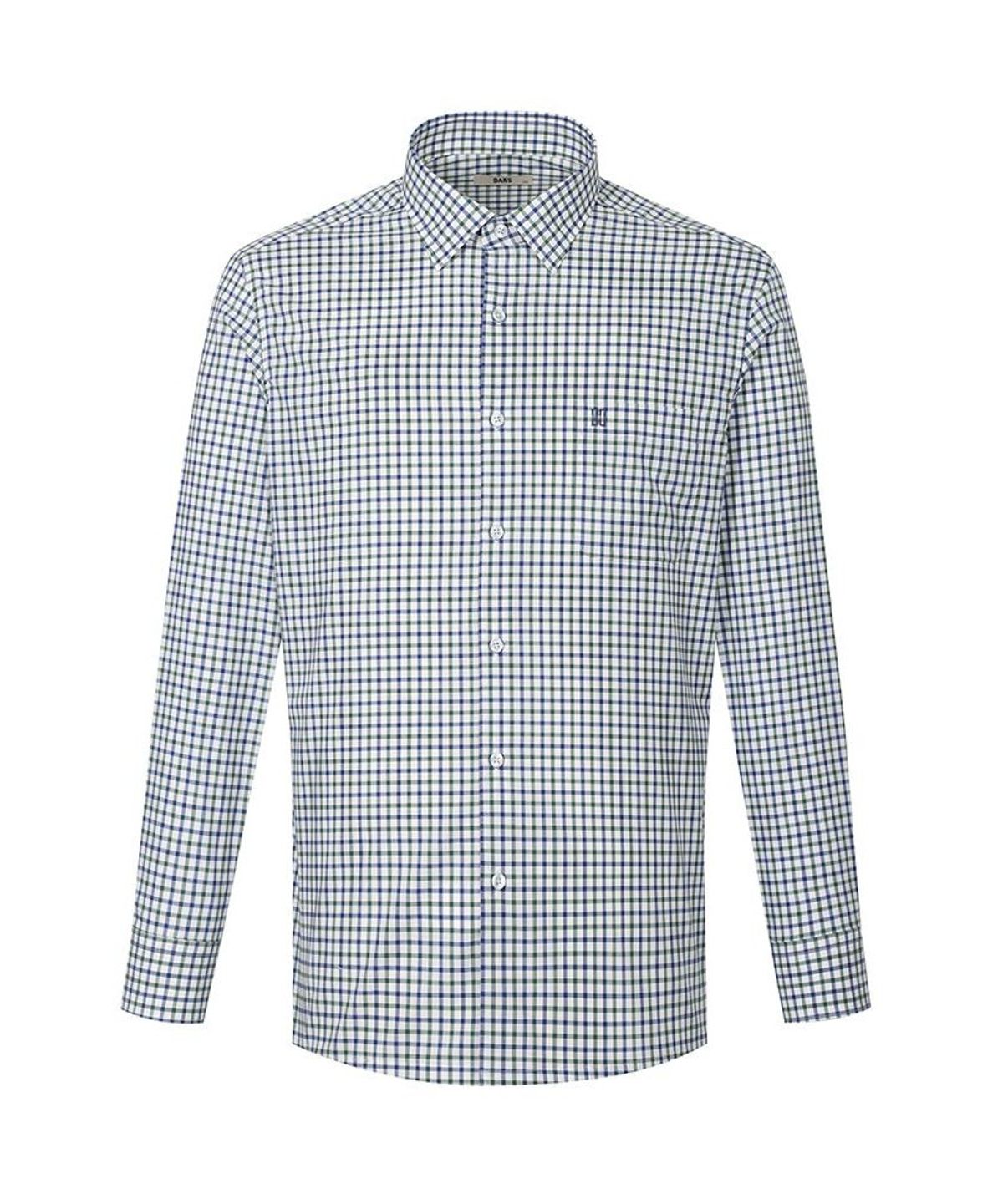 닥스셔츠(DAKS SHIRTS) 면100 스몰체크셔츠 레귤러핏 그린_DMP2SHCL114E1