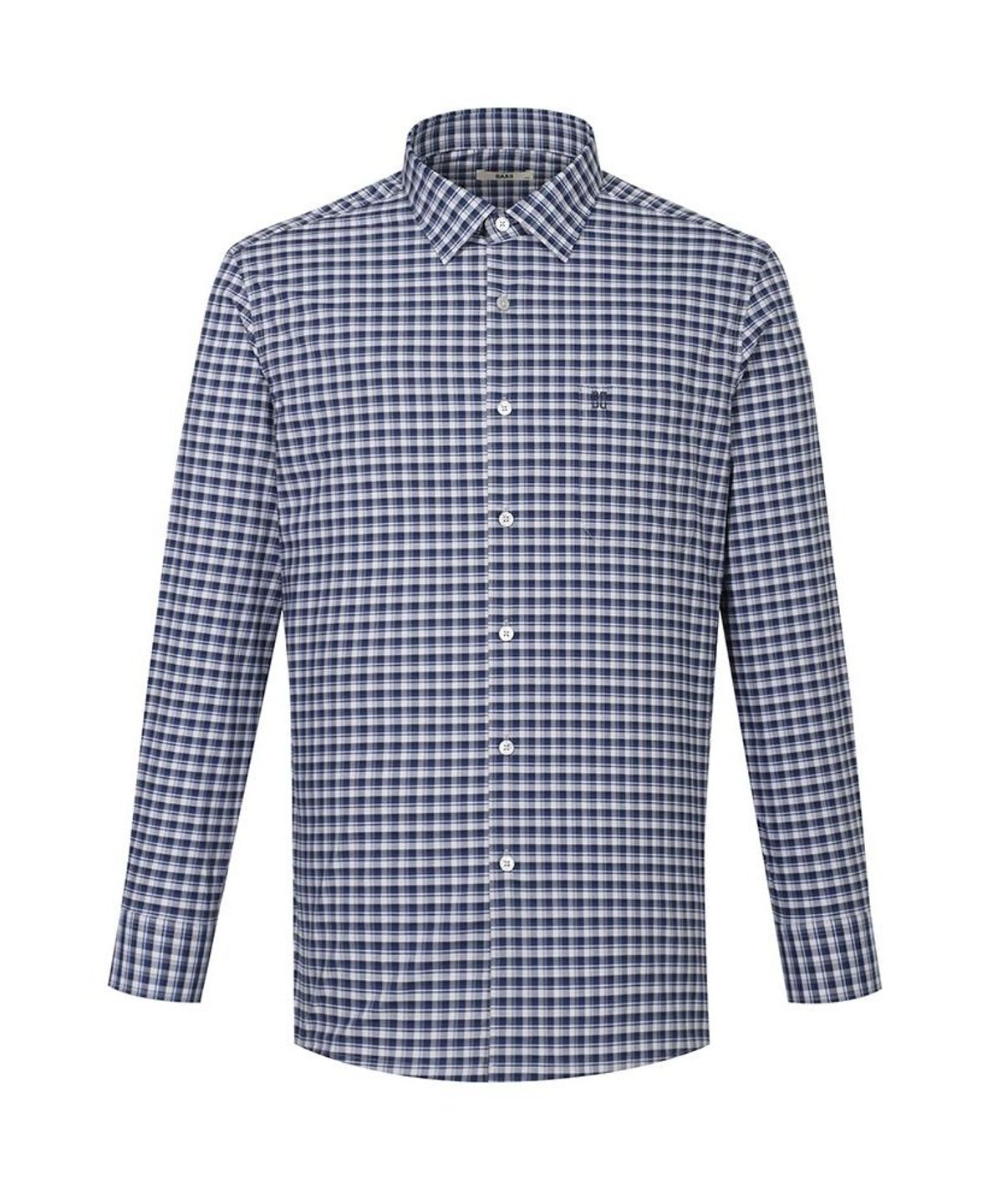 닥스셔츠(DAKS SHIRTS) 면100 스몰체크셔츠 레귤러핏 네이비_DMP2SHCL113N1