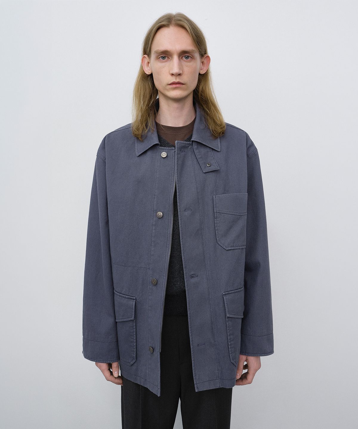 던스트 포 맨(DUNST FOR MEN) UNISEX CHORE JACKET_UDJA6C104_BLUE