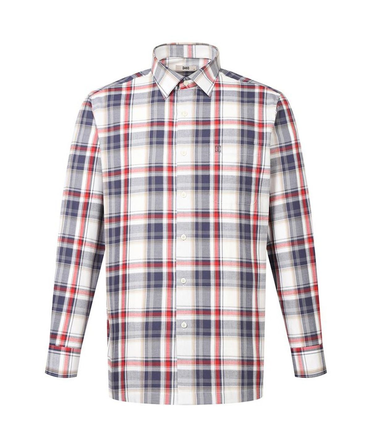 닥스셔츠(DAKS SHIRTS) 면혼방 미디움체크셔츠 레귤러핏 네이비_DMP2SHCL120N1