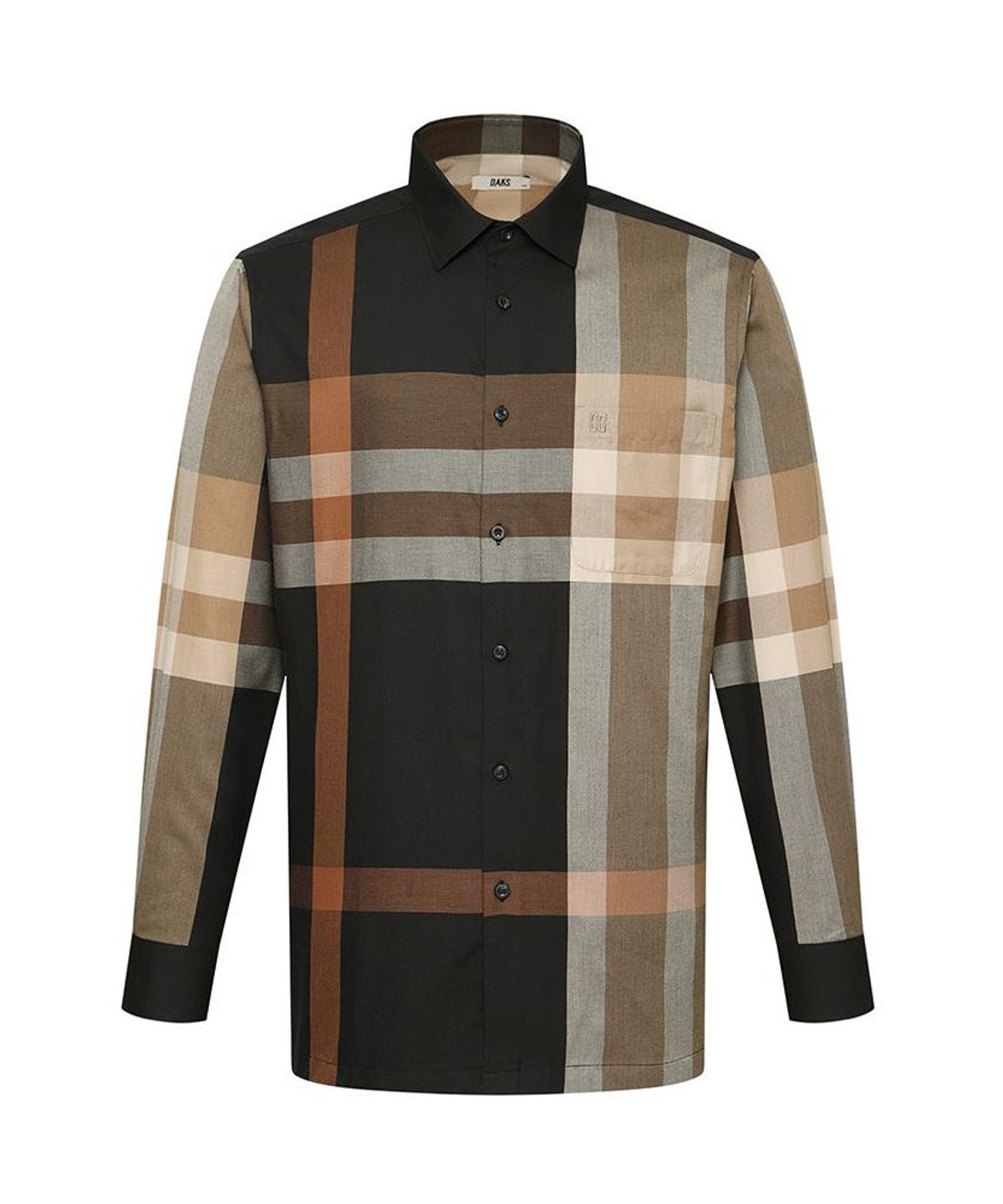 닥스셔츠(DAKS SHIRTS) 면혼방 빅체크셔츠 레귤러핏 블랙_DMA1SHCL102K1