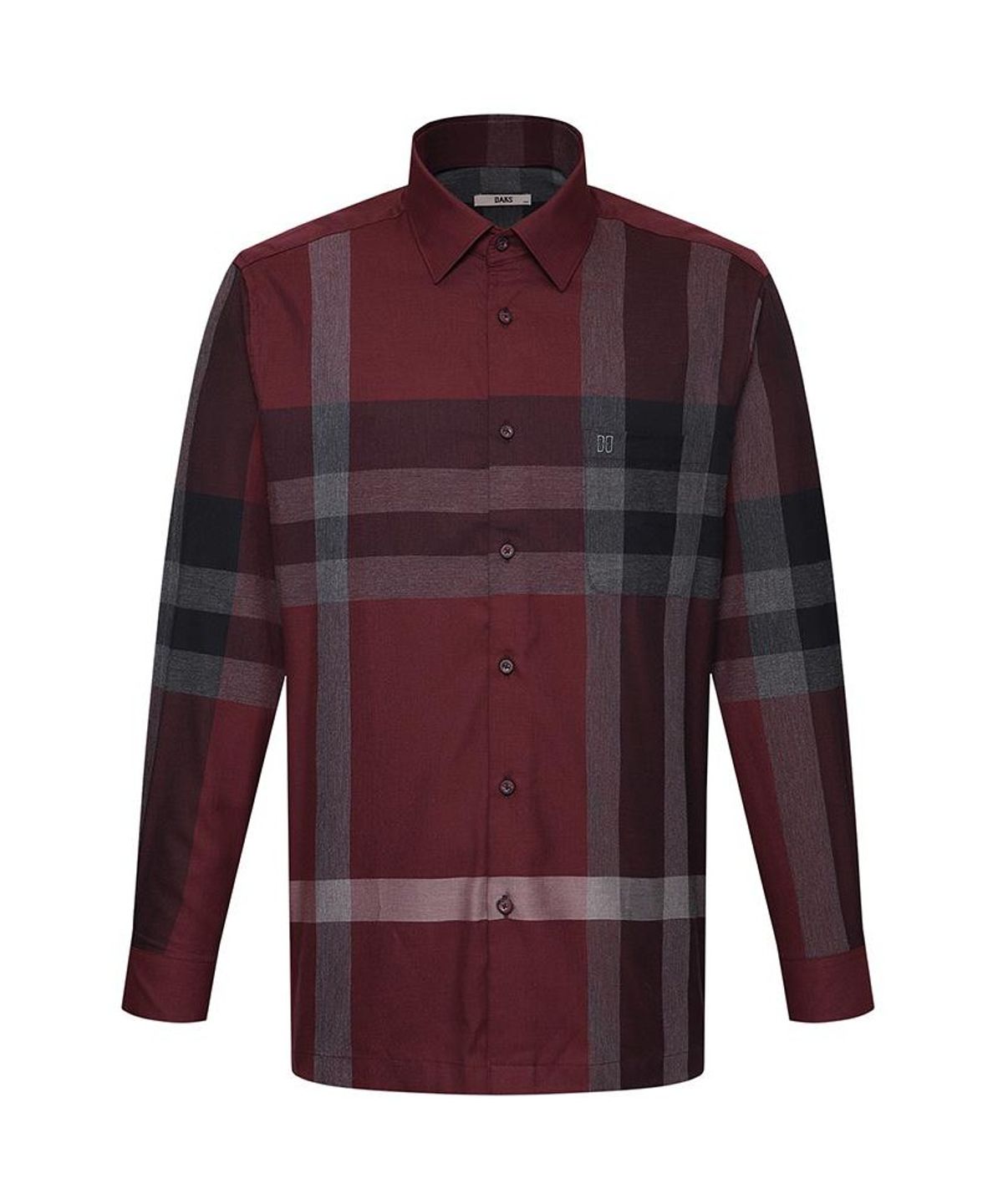 닥스셔츠(DAKS SHIRTS) 면혼방 빅체크셔츠 레귤러핏 레드_DMA1SHCL102R1