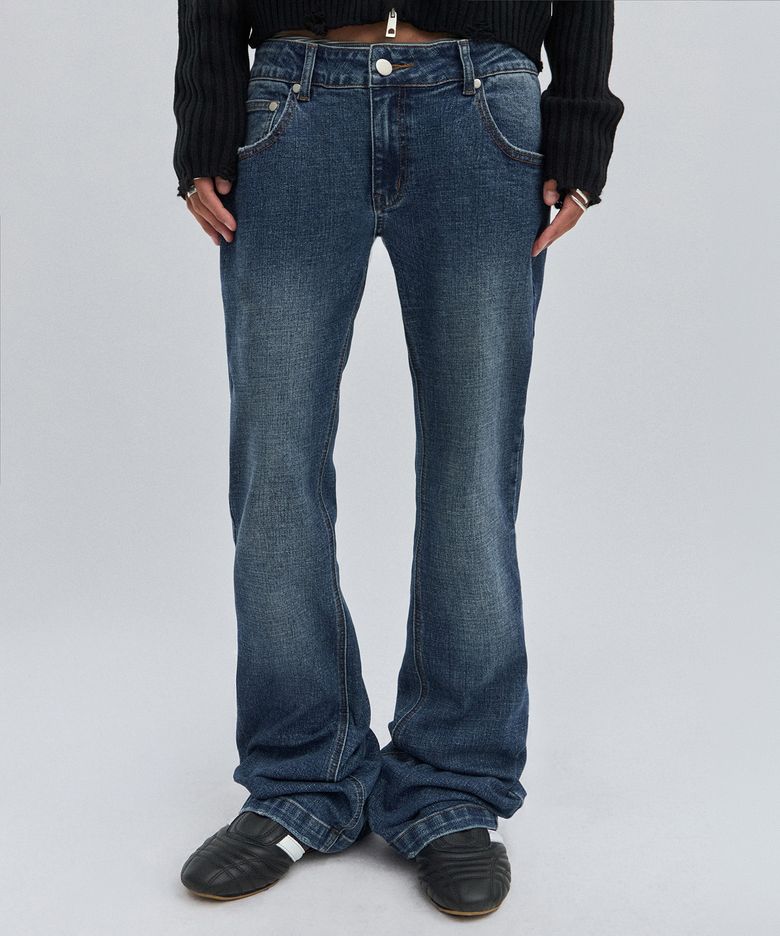 SLIM BOOT CUT DENIM [BLUE]