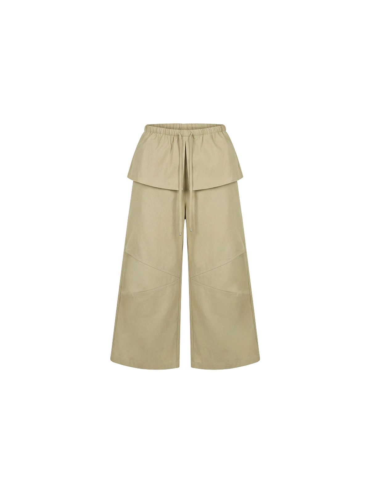 쿨키튼(KOOLKITTEN) Layered Wrap Wide Pants 2colors