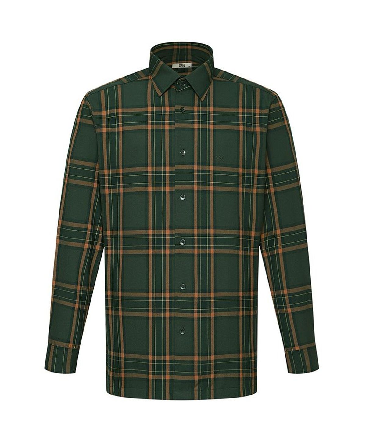 닥스셔츠(DAKS SHIRTS) 이지케어 폴리혼방 미듐체크셔츠 레귤러핏 그린_DMA1SHCL110E1