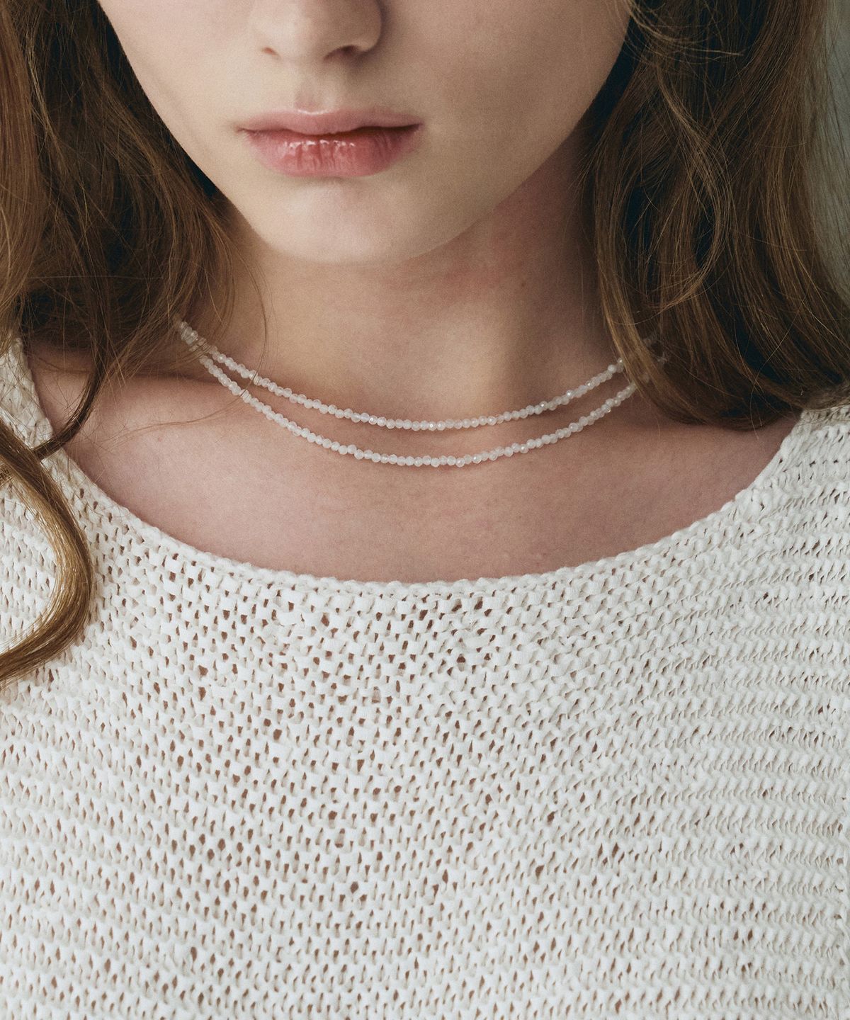 티오유(TOU) ARM019 Moonstone 2-Way Long Necklace