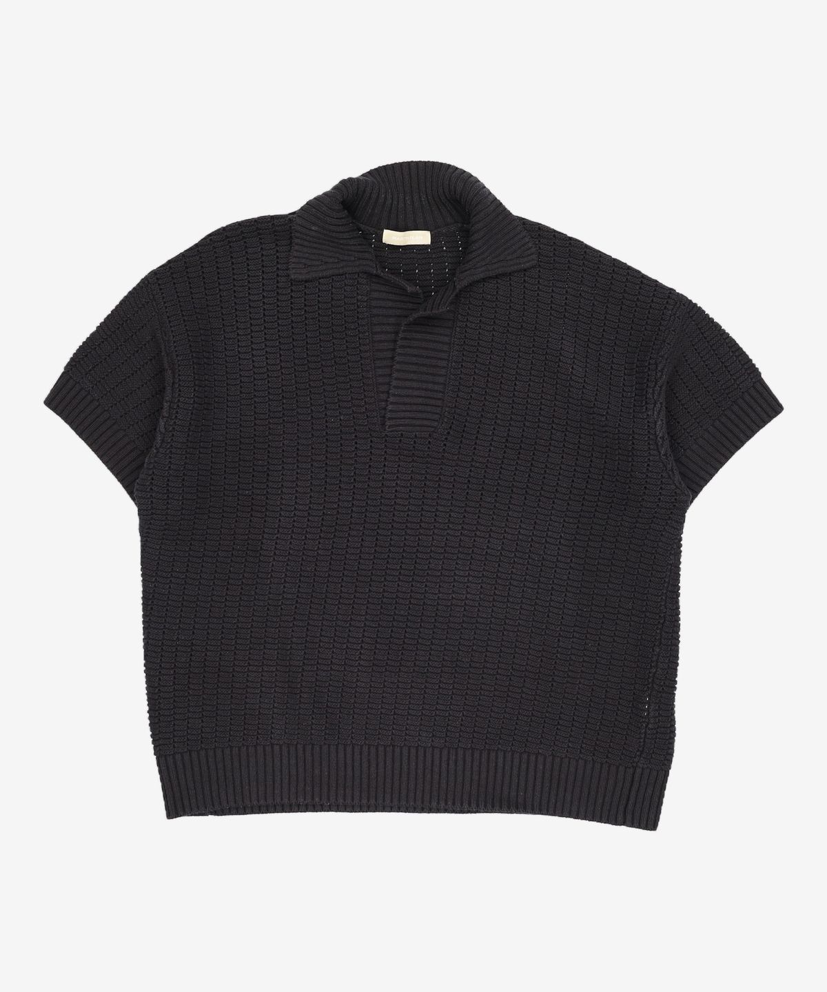 마틴플랜(MARTIN PLAN) Rose Half Knit Shirts - BLACK S