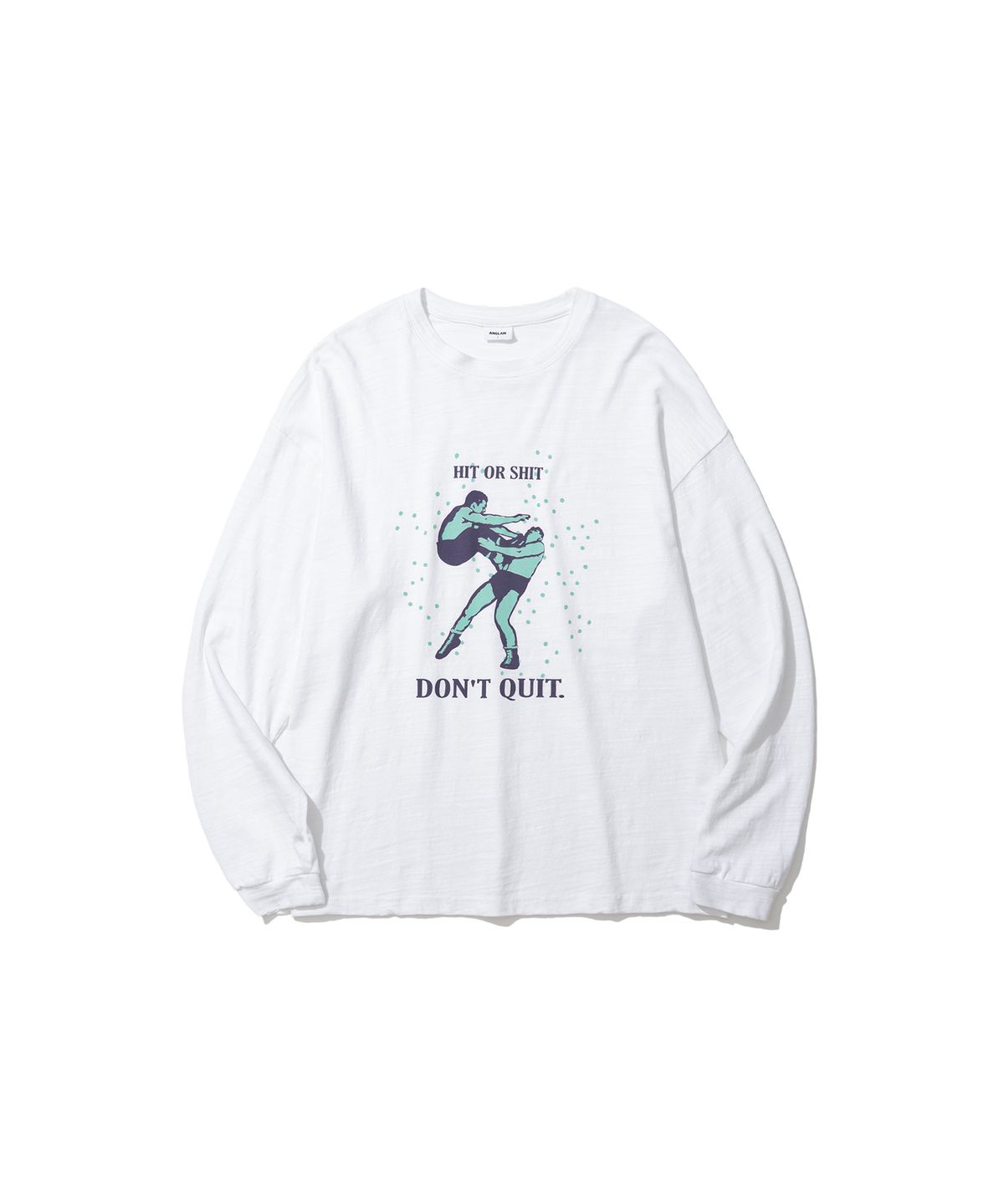 앵글런(ANGLAN) Wrestling Graphic Long Sleeve - White