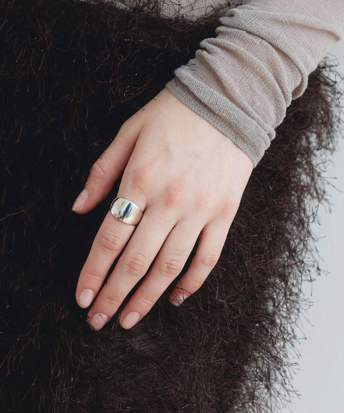 티오유(TOU) ARM011 Bold Wave Ring