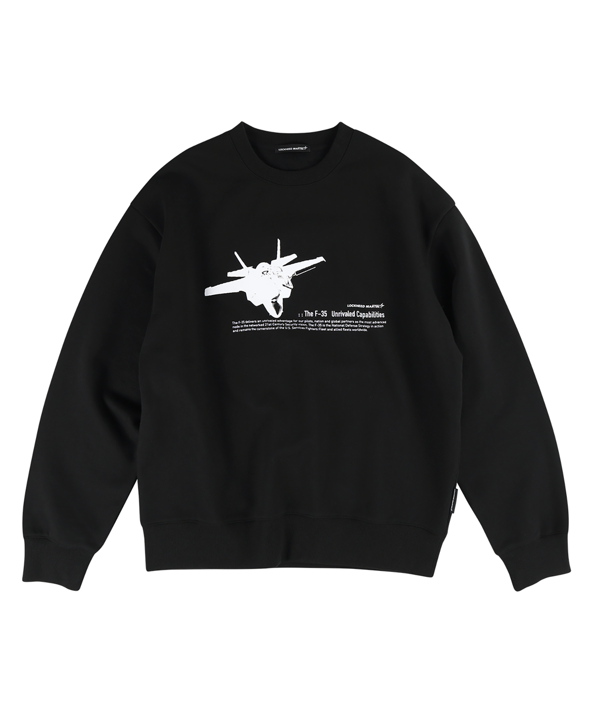 록히드마틴(LOCKHEED MARTIN) LM F-35 SWEATSHIRTS(L45UTL011BLK)