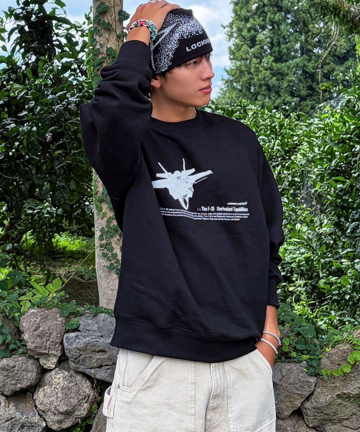 록히드마틴(LOCKHEED MARTIN) LM F-35 SWEATSHIRTS(L45UTL011BLK)