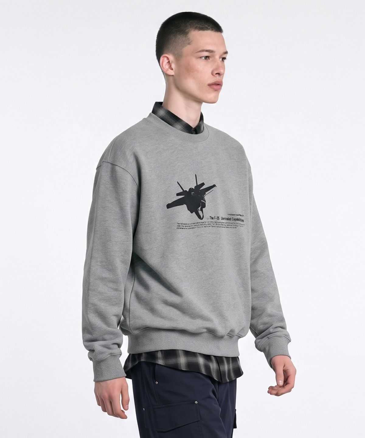 록히드마틴(LOCKHEED MARTIN) LM F-35 SWEATSHIRTS(L45UTL011GRY)