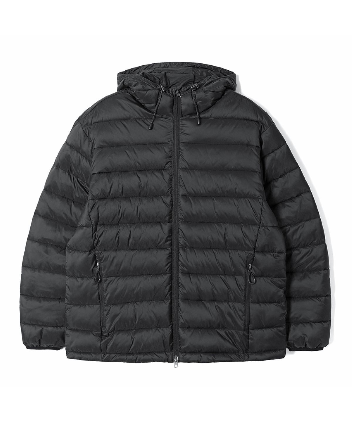 애드호크(ADHOC) 남성 후드 경량 패딩 점퍼 (BLACK) (HCAPA91)