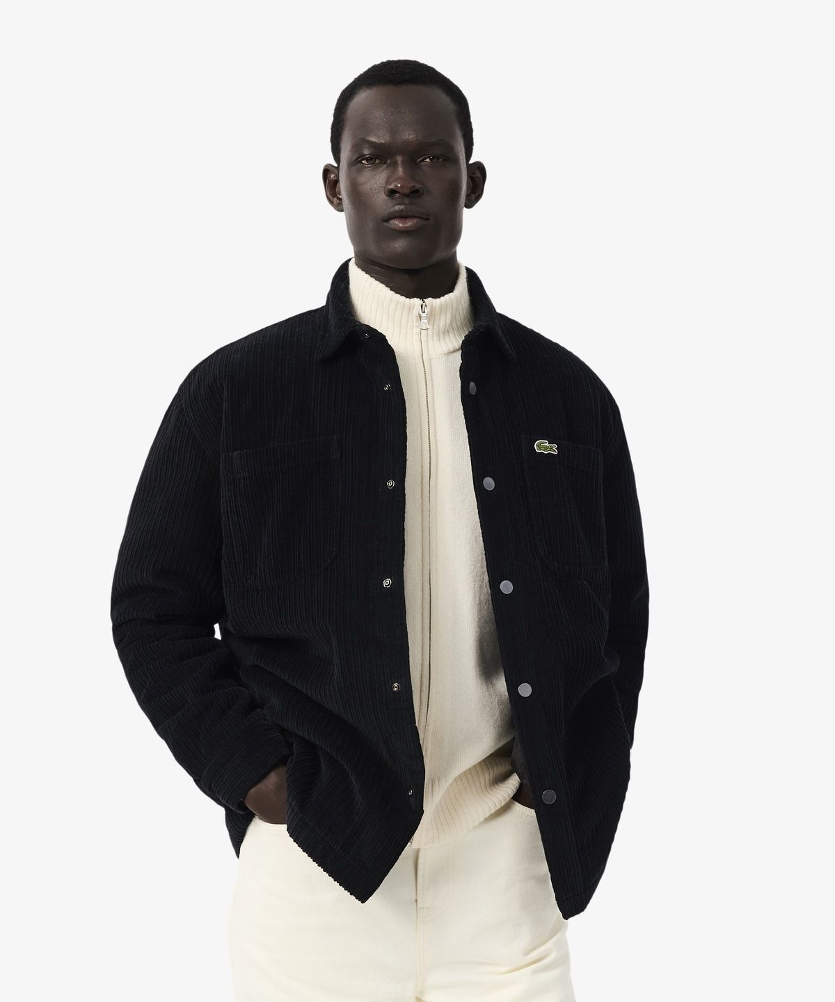 라코스테(LACOSTE) 남성 코듀로이 패딩 셔켓 CH3796-56N 031