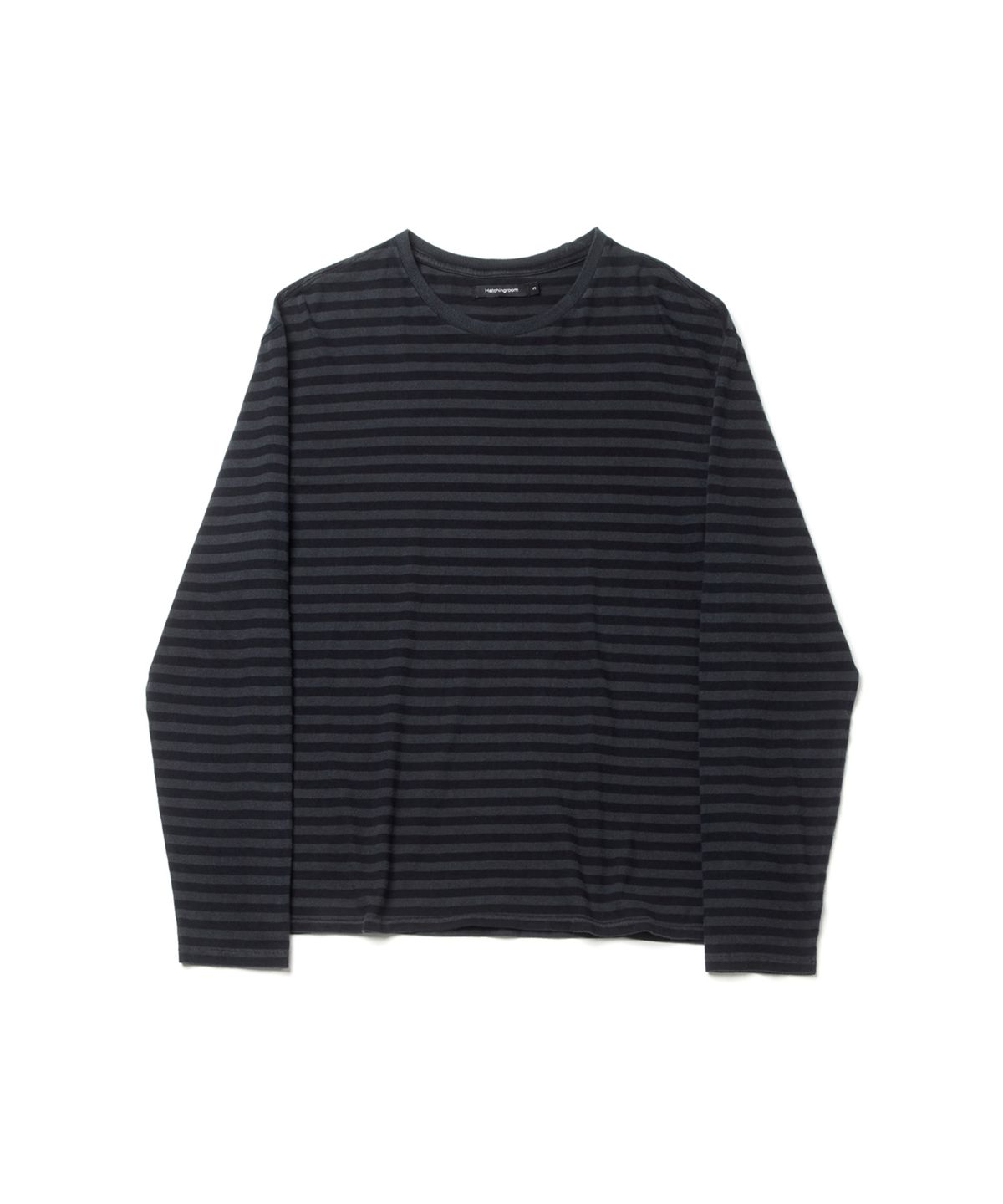 해칭룸(HATCHINGROOM) VTG Stripe Tee Dyed Blue Black