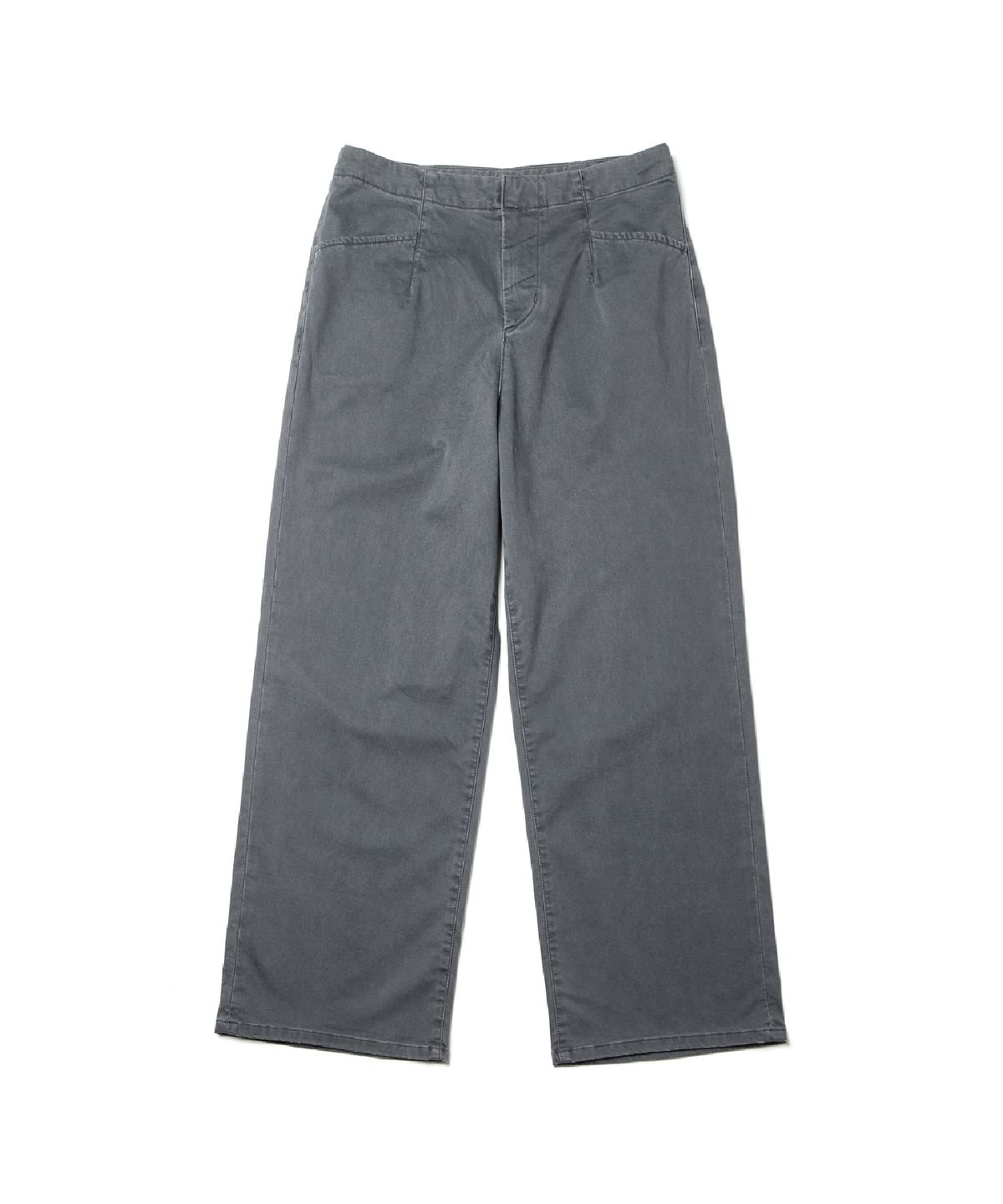 해칭룸(HATCHINGROOM) Flare Work Trousers Moleskin Washed Graphite