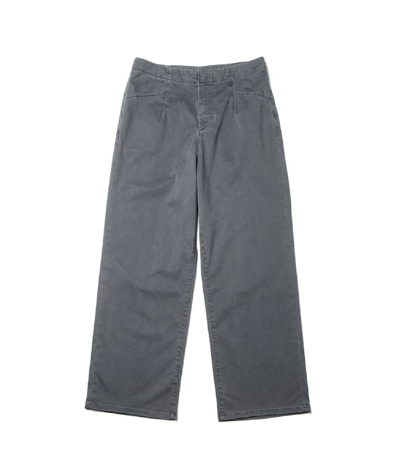 Flare Work Trousers Moleskin Washed Graphite