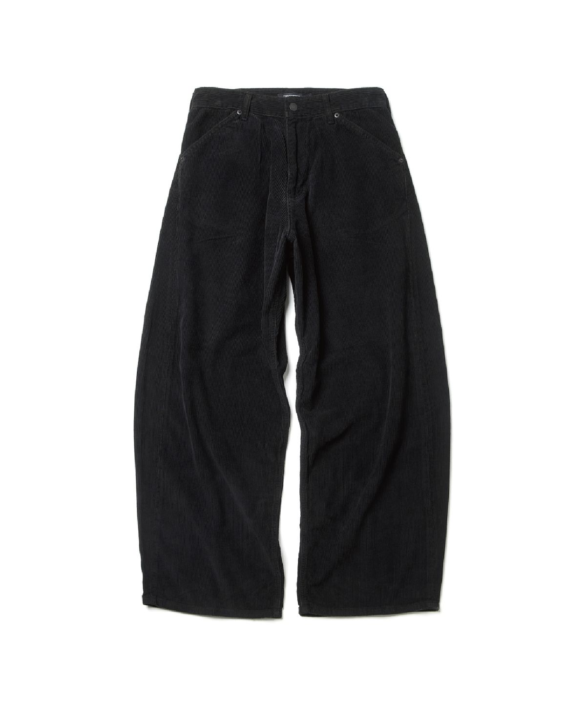 해칭룸(HATCHINGROOM) Wide Curve Pants Corduroy Aged Black