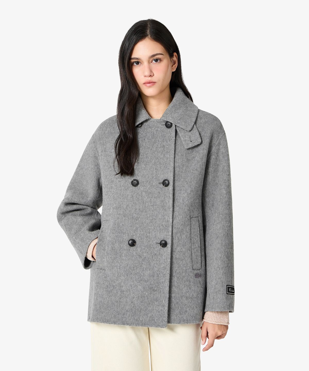 라코스테(LACOSTE) 여성 하프기장 핸드메이드 코트 BF606E-56N CCA