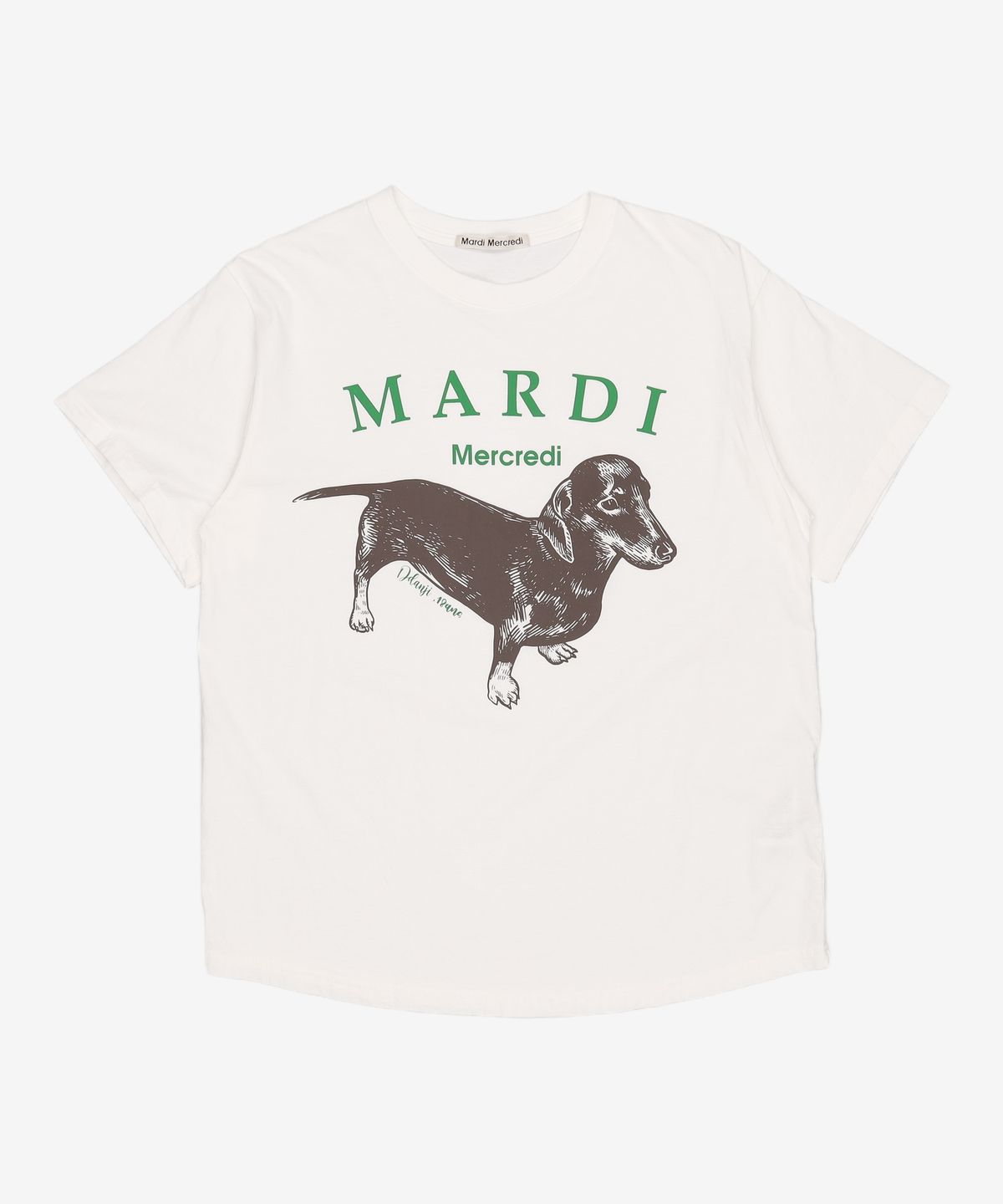 마르디 메크르디(MARDI MERCREDI) 반소매 티셔츠 ONE SIZE