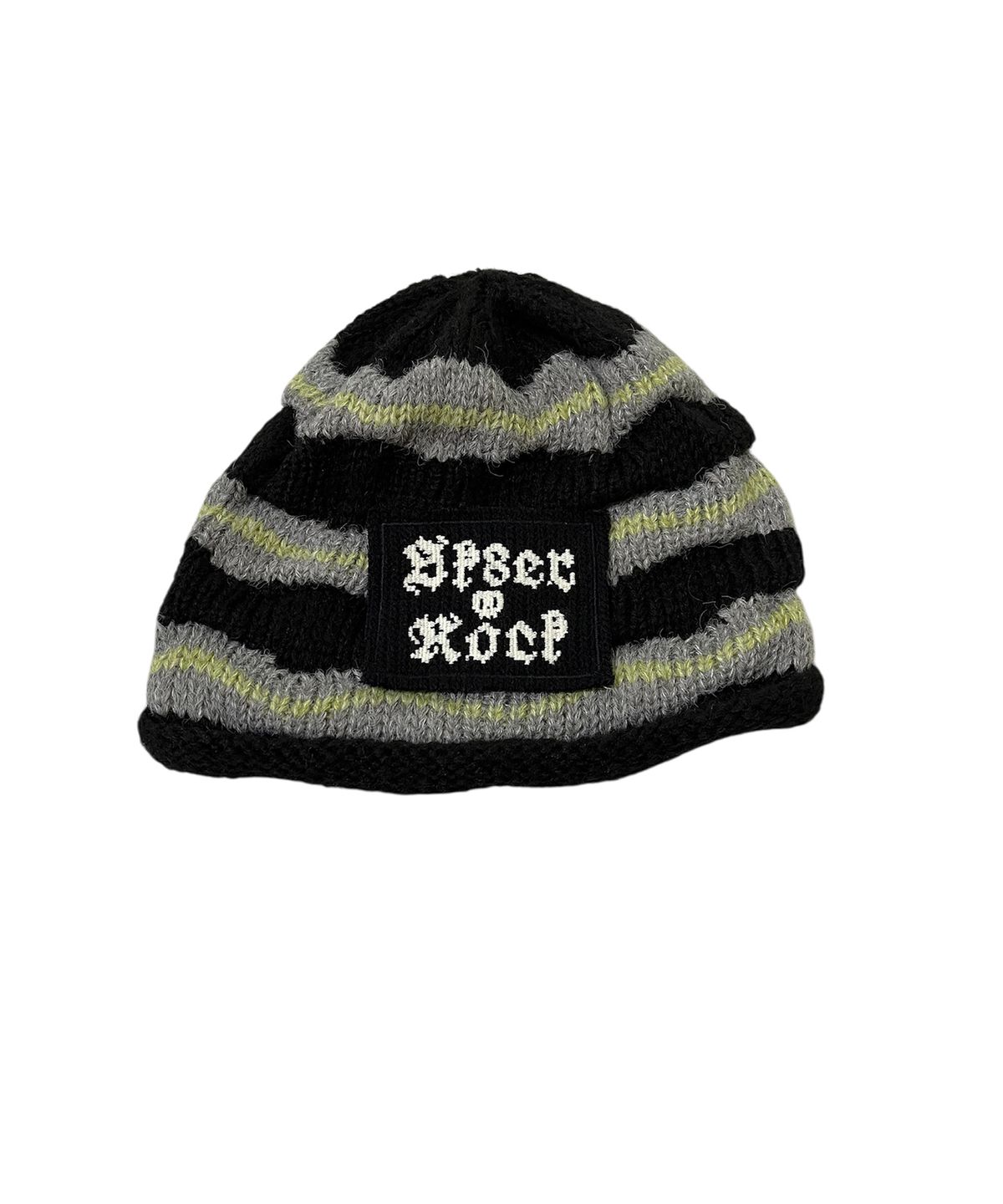 스케이터락(SK8ER ROCK) Crinkle Stripe Beanie (Black)
