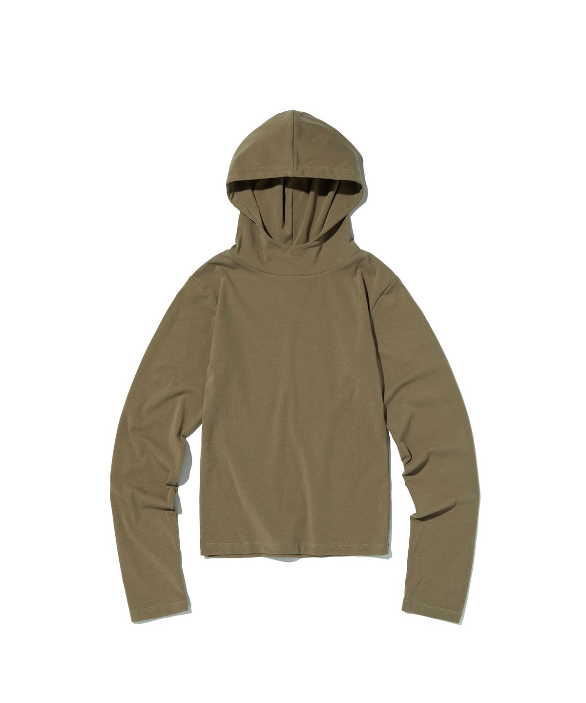 스웨이드(SUADE) MOCK NECK HOODIE [MOCHA BROWN]