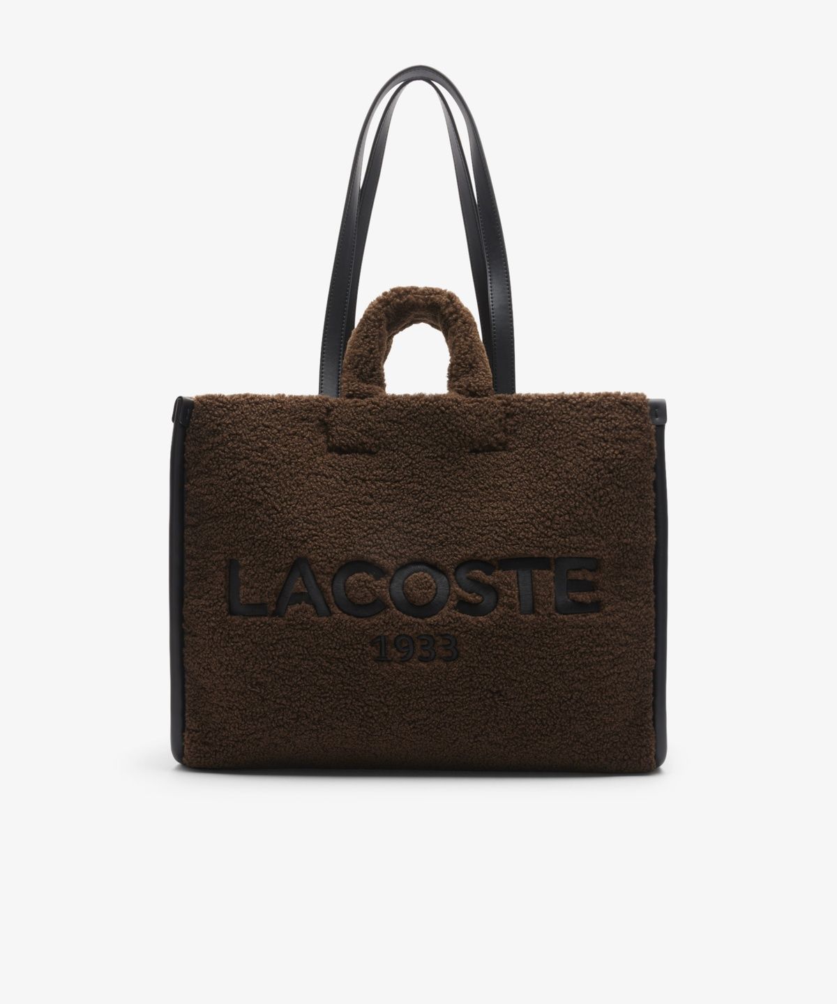 라코스테(LACOSTE) 여성 헤리티지 시즈널 시어링 라지 쇼퍼백 NU5117H56N T98