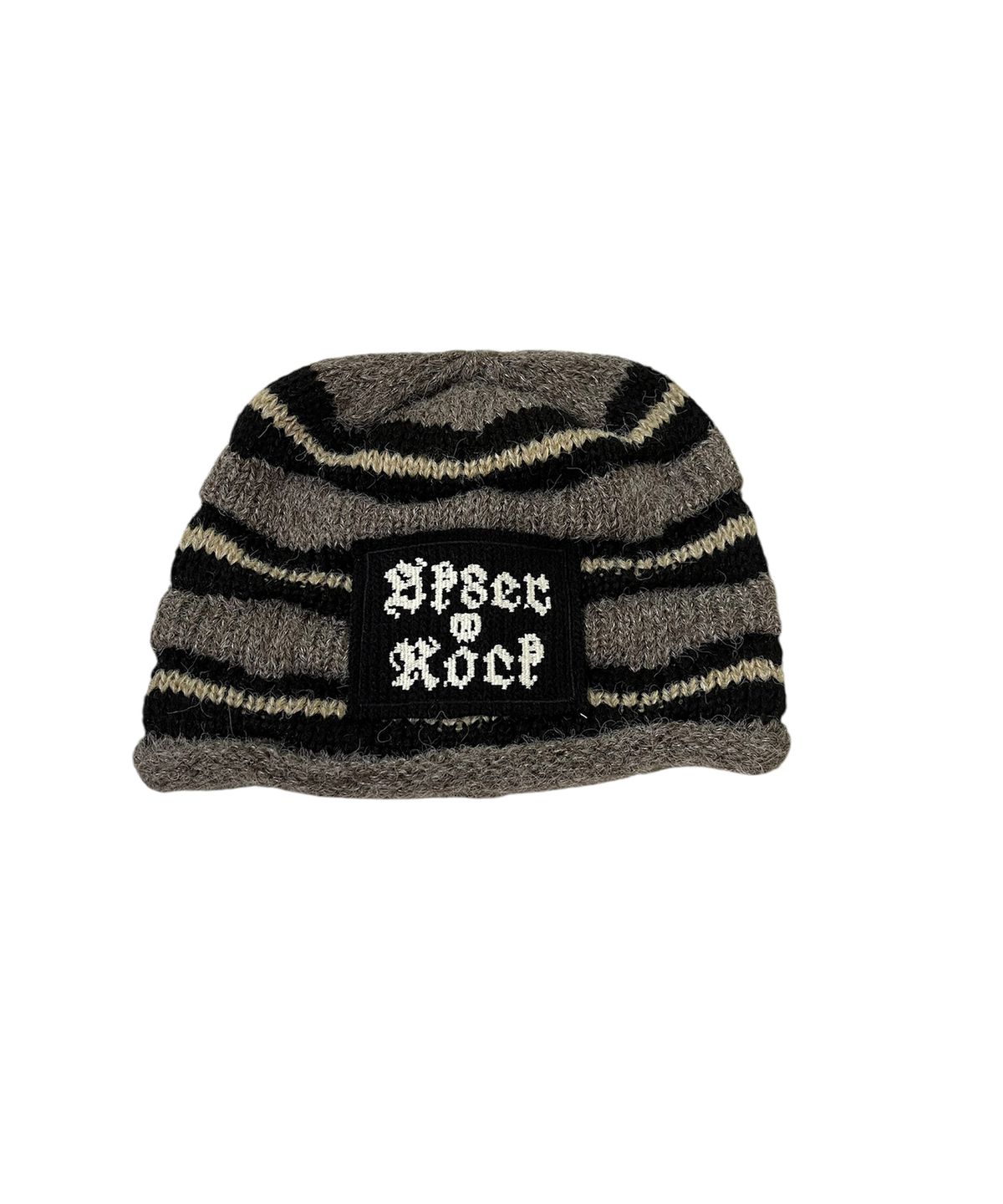 스케이터락(SK8ER ROCK) Crinkle Stripe Beanie (Brown)