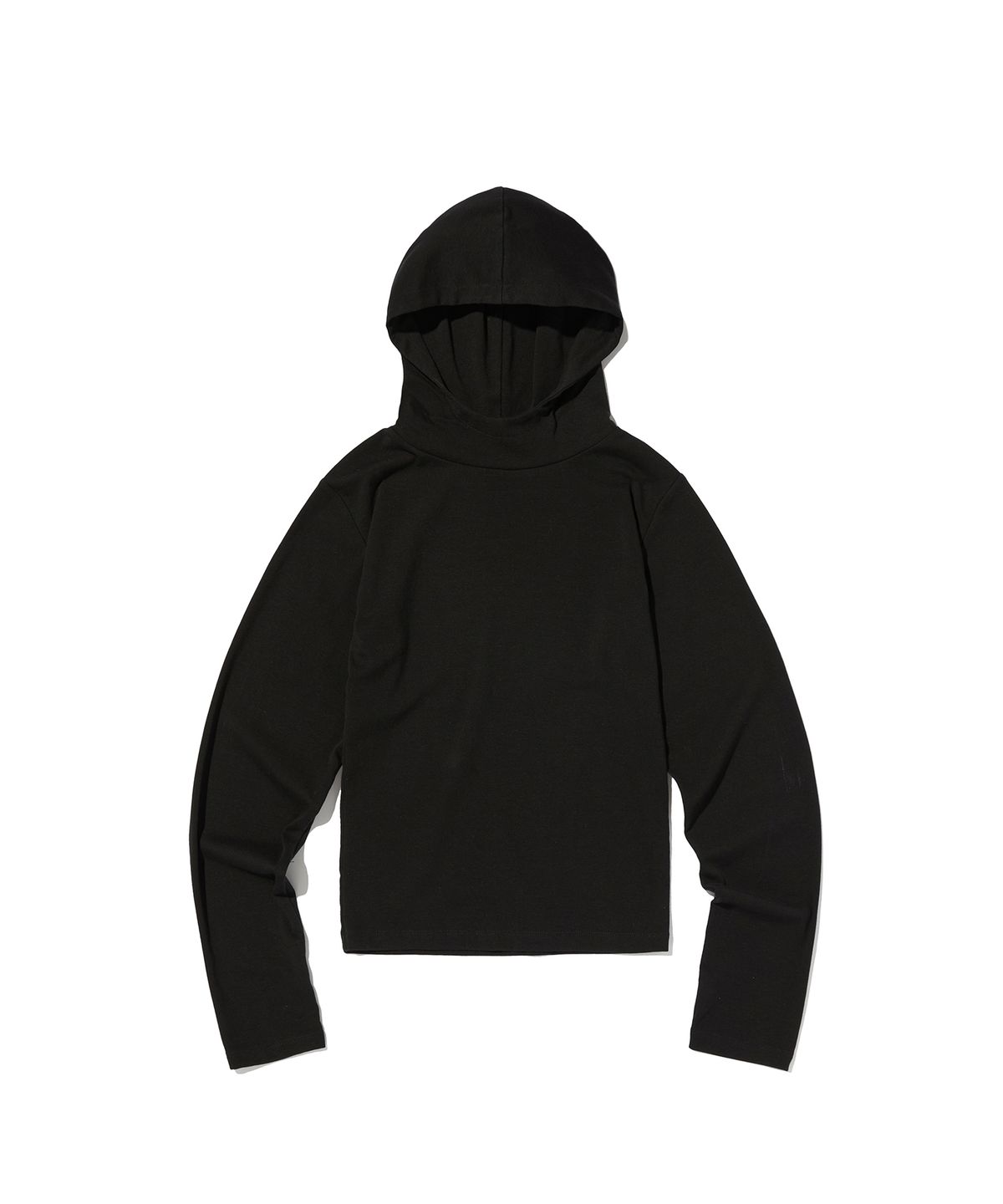 스웨이드(SUADE) MOCK NECK HOODIE [BLACK]