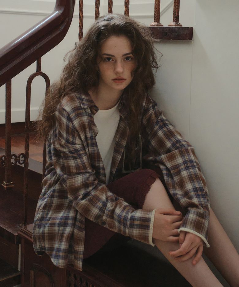 Thistle Check Shirt_Brown(OB6SH03)