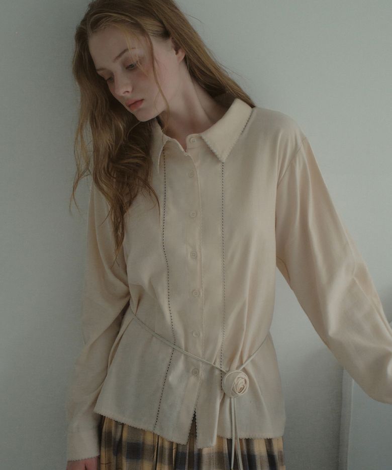 Pinco Stitch Shirt_Cream(OB6SH04)