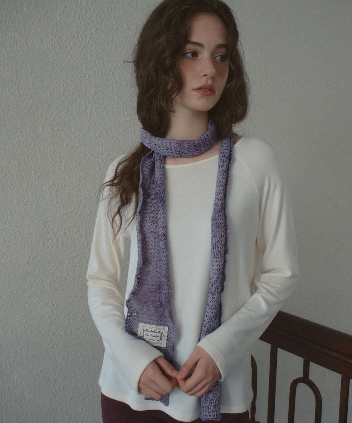 아우어노스텔지아(OURNOSTALGIA) Faye Basic Raglan T-shirt_Ivory(O25TP15)