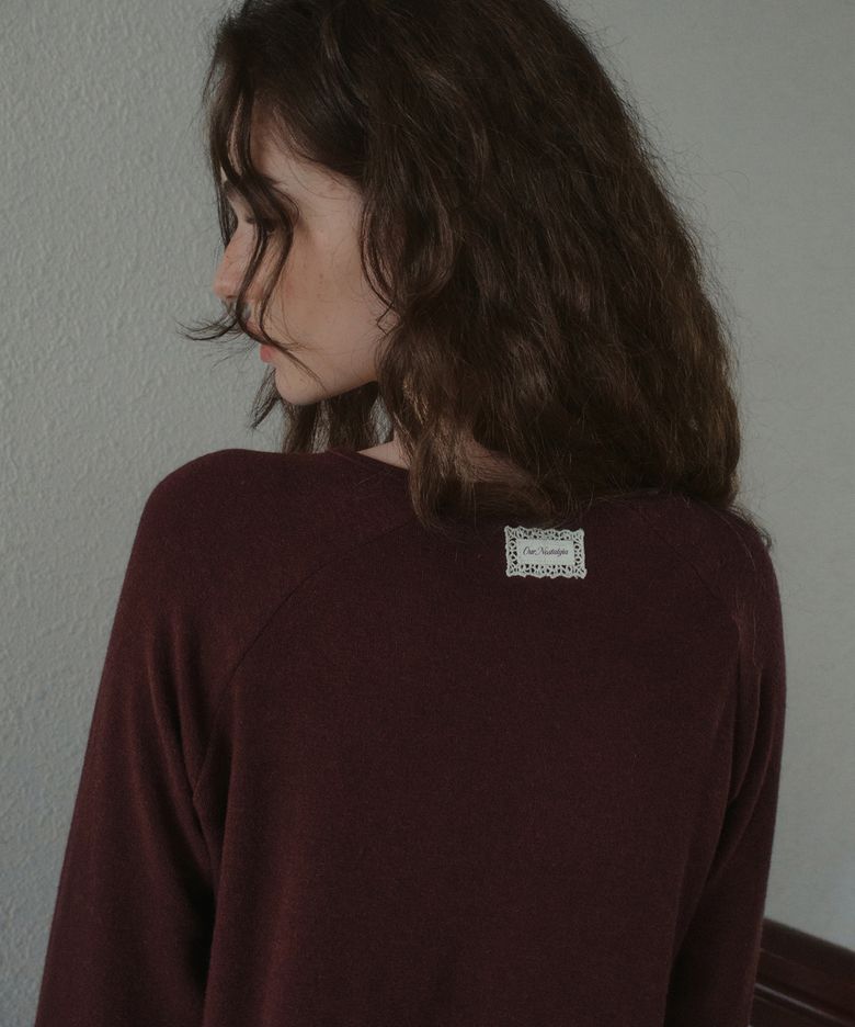 Faye Basic Raglan T-shirt_Wine(O25TP15)