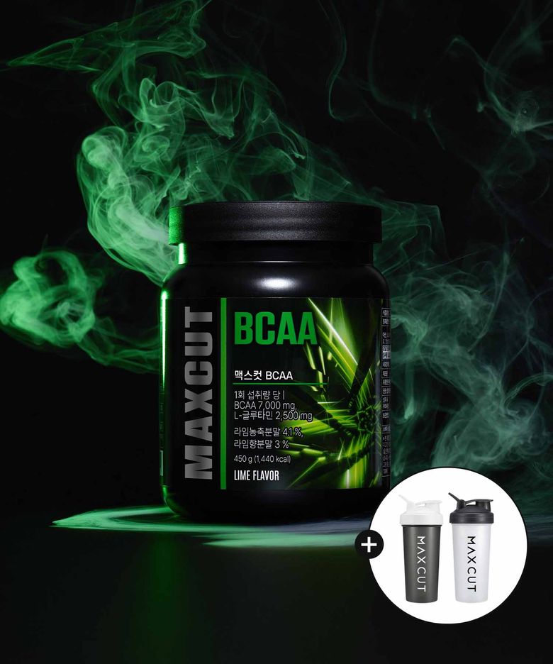 맥스컷 부스터 BCAA 고함량 7000mg 라임맛 450g, 1개(+증정 쉐이커 랜덤색상1)