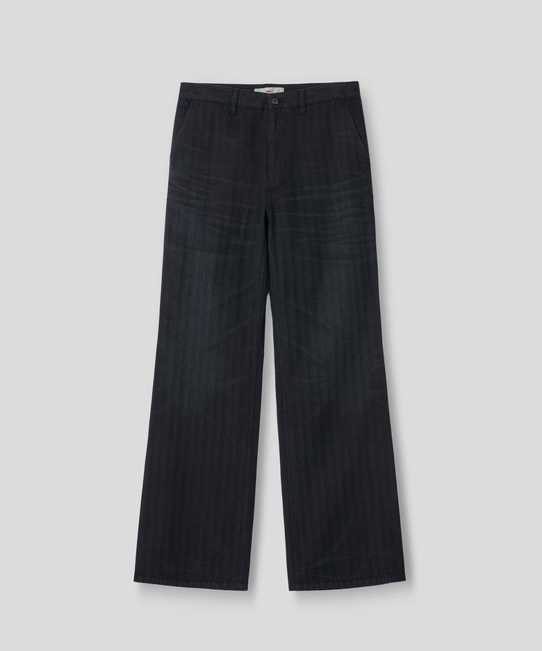 RIDGE HERRINGBONE PANTS (NAVY)